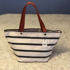 Navy stripped, Fossil shoulder bag